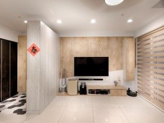 清淡暖色木系零壓感 舒心小家庭公寓宅